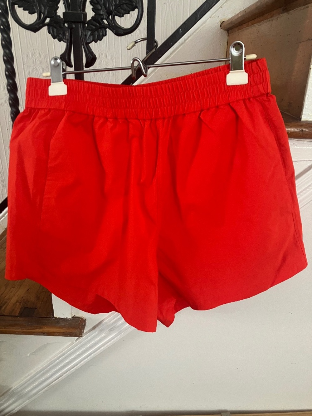 NWT Universal Standard size 10 12 tomato red orange swim shorts Univ Std sz XS